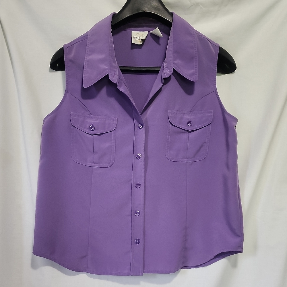 Bentley Purple Sleeveless Women's Top
